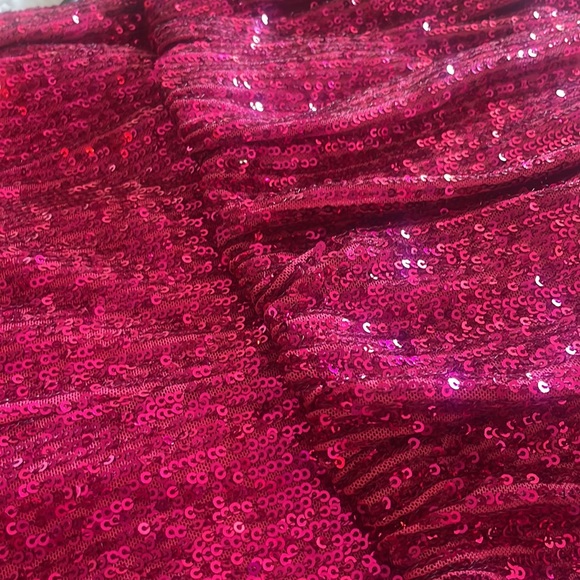 Eliza J hot pink sequined cocktail dress - Picture 5 of 7